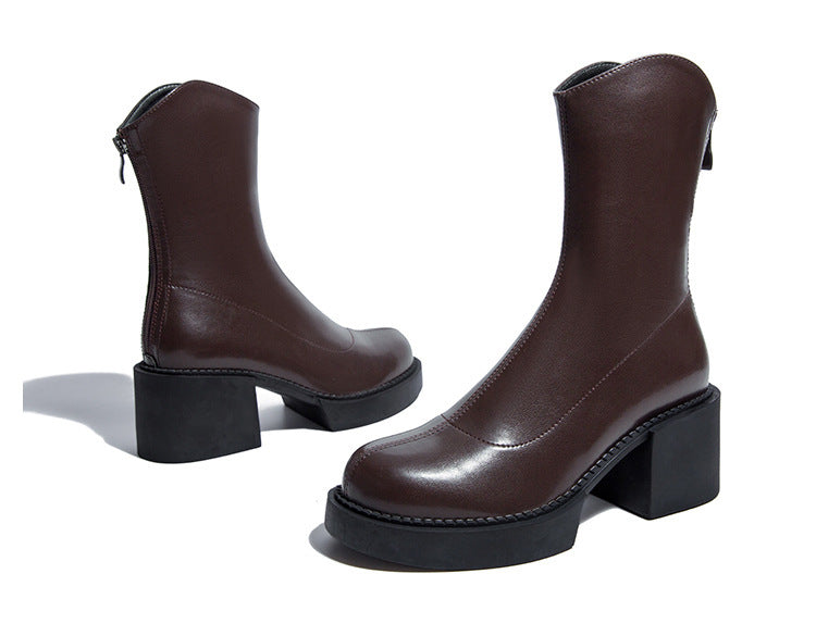 Bottines à talon bloc – élégance urbaine et confort assuré