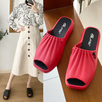 Mules femme – design plissé et allure moderne