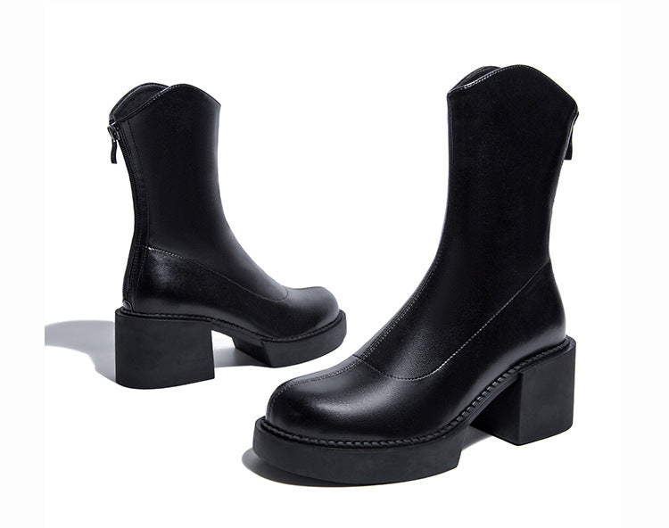 Bottines à talon bloc – élégance urbaine et confort assuré