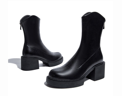 Bottines à talon bloc – élégance urbaine et confort assuré