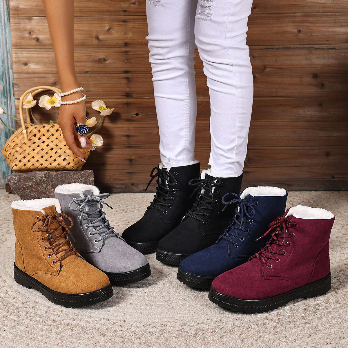 Bottines confort femme – style hivernal