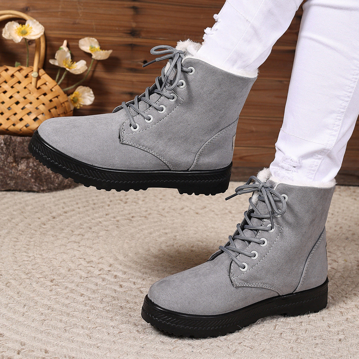 Bottines confort femme – style hivernal