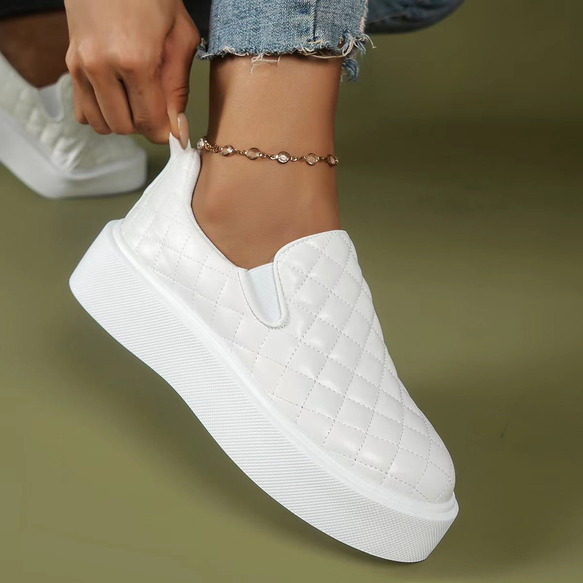 Baskets slip-on à plateforme