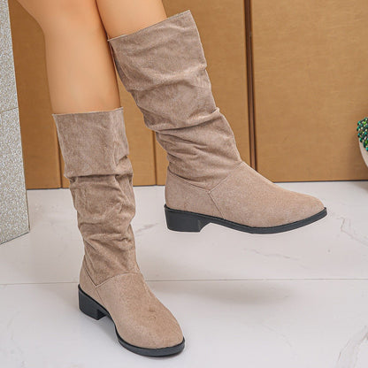 Bottes à talon bloc femme