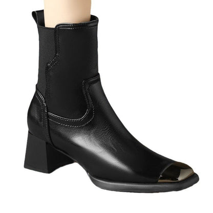 Bottines Femme à Bout Métallisé