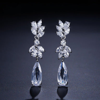 Boucles d'Oreilles Cascade Florale