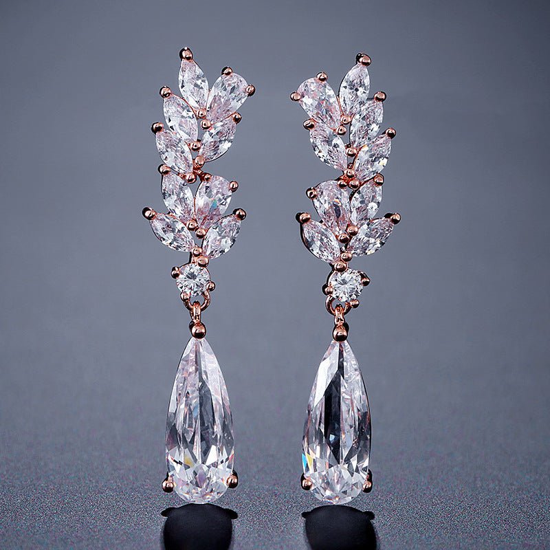 Boucles d'Oreilles Cascade Florale