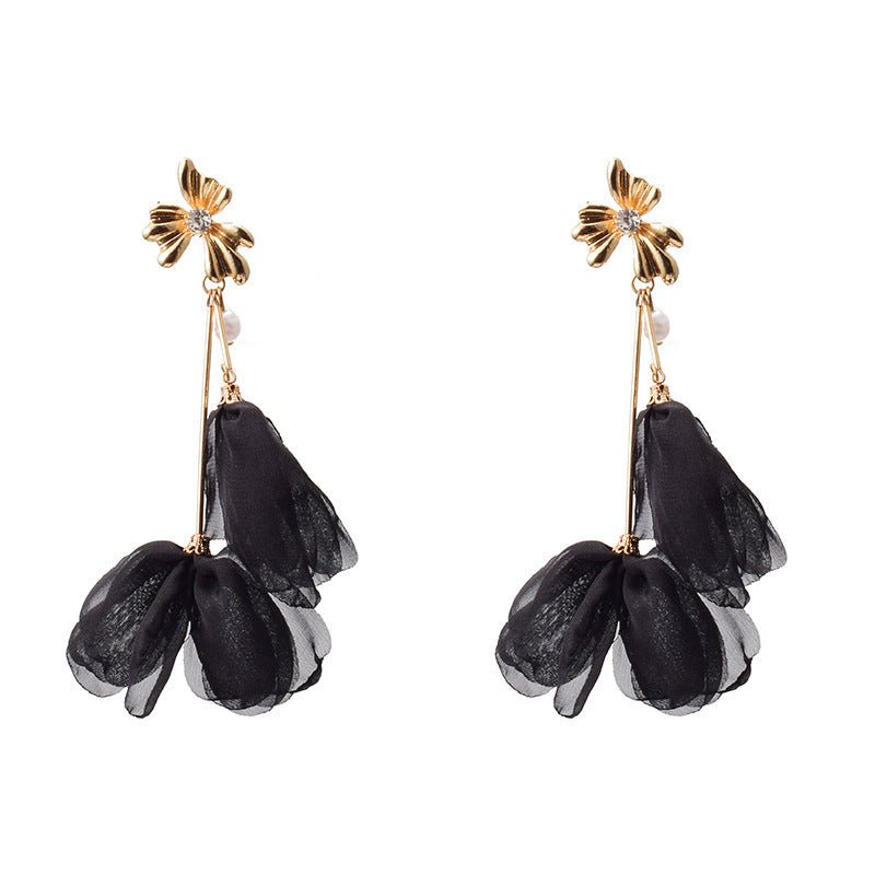 Boucles d’oreilles florales élégantes