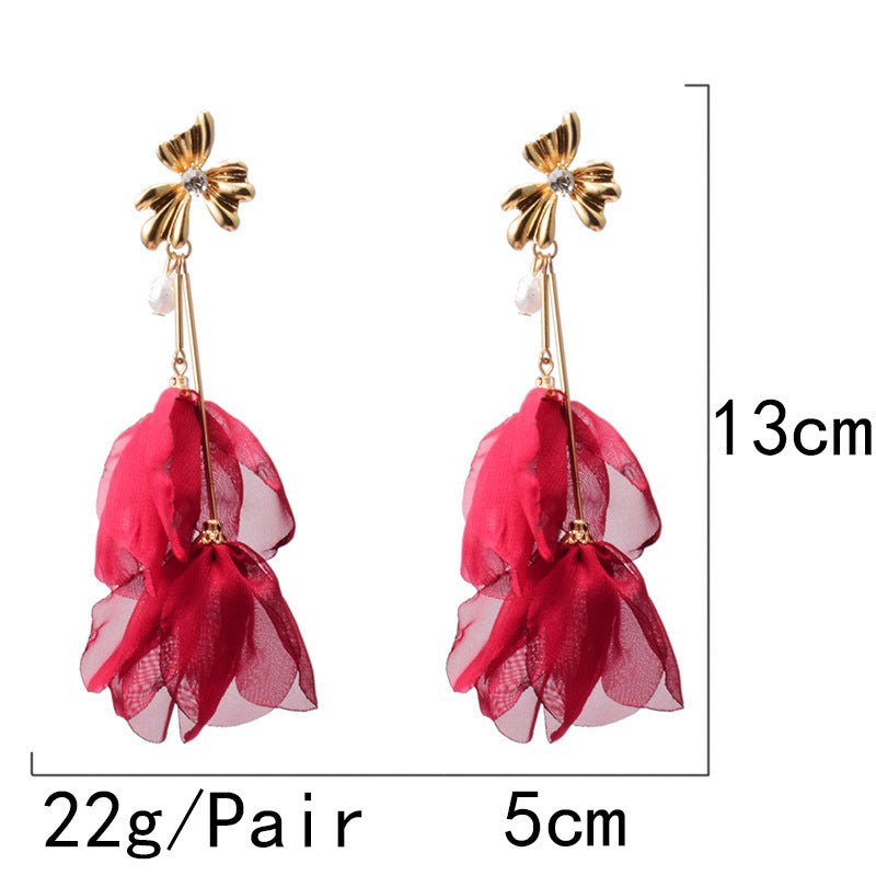Boucles d’oreilles florales élégantes