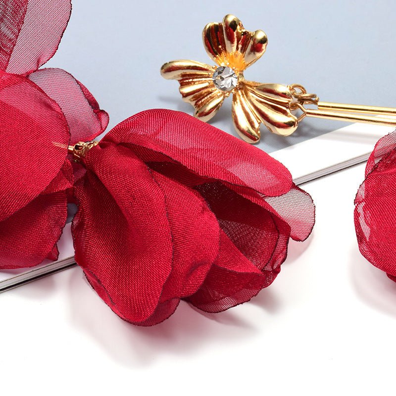 Boucles d’oreilles florales élégantes