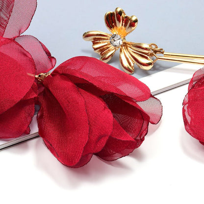 Boucles d’oreilles florales élégantes