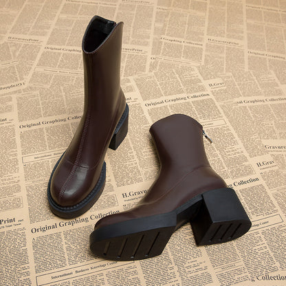 Bottines à talon bloc – élégance urbaine et confort assuré