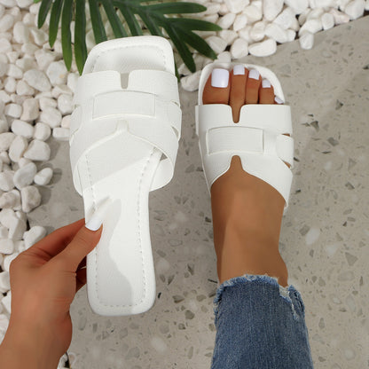 Sandales légères en PU – confort et style pour la plage