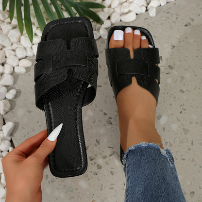 Sandales légères en PU – confort et style pour la plage
