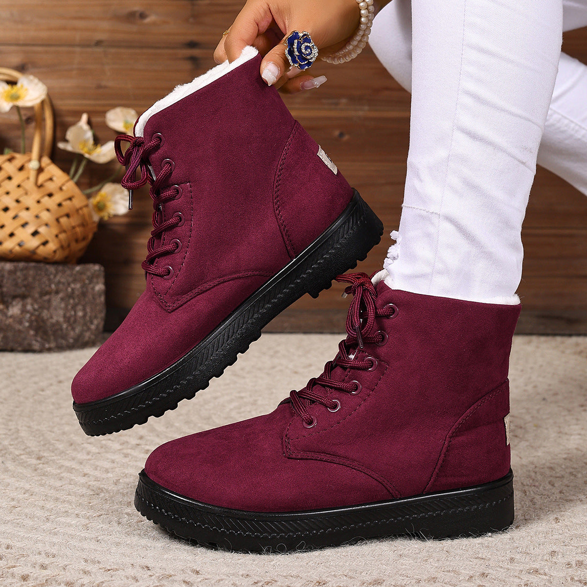 Bottines confort femme – style hivernal
