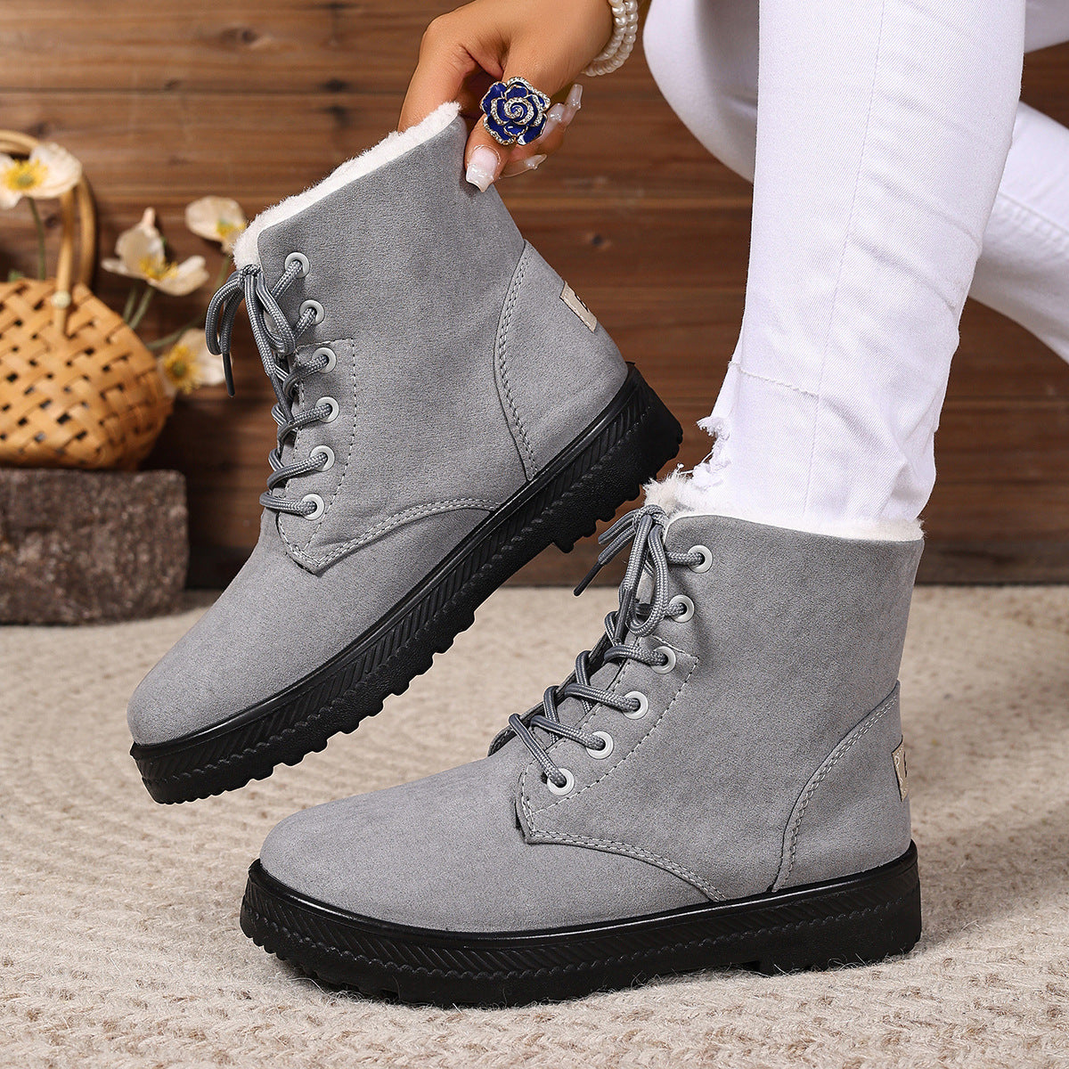 Bottines confort femme – style hivernal
