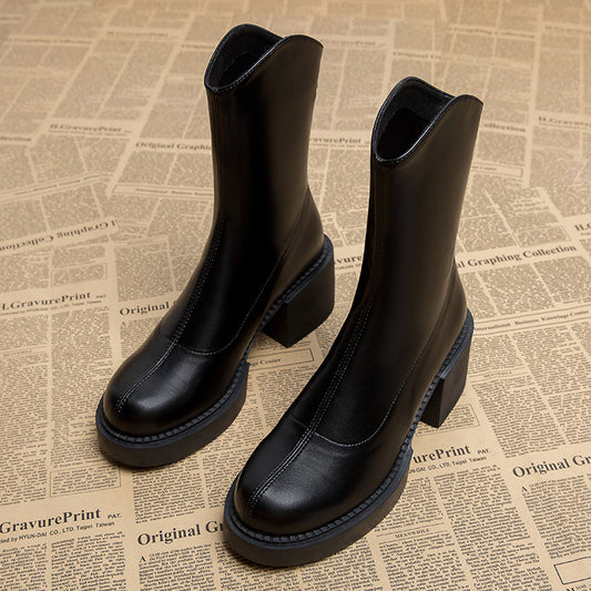 Bottines à talon bloc – élégance urbaine et confort assuré