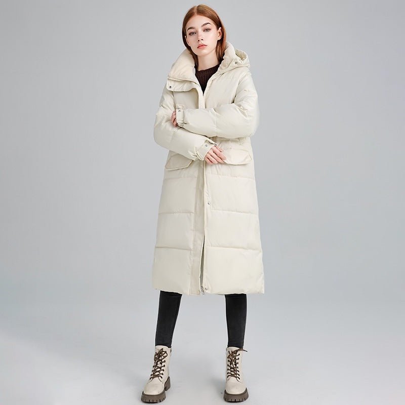 Manteau long rembourré femme