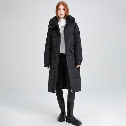 Manteau long rembourré femme