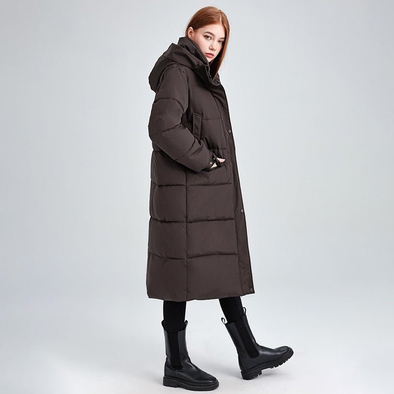 Manteau long rembourré femme