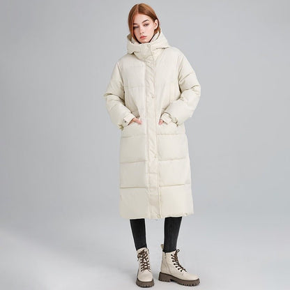 Manteau long rembourré femme