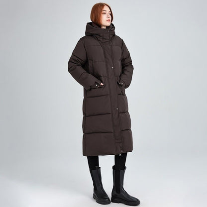 Manteau long rembourré femme