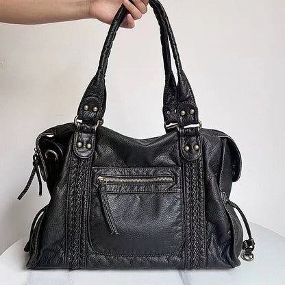 Sac à main tressé vintage