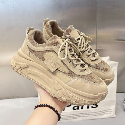 Sneakers à plateforme florales